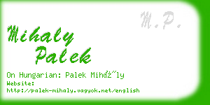mihaly palek business card